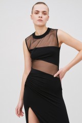 Drexcode - Black sheer dress - Nensi Dojaka - Rent - 2