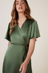 Drexcode - Olive wrap dress - Rewritten - Sale - 2