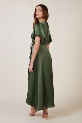 Drexcode - Olive wrap dress - Rewritten - Sale - 3