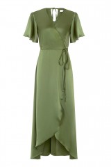 Drexcode - Olive wrap dress - Rewritten - Sale - 4