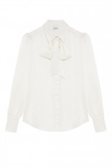 Drexcode - Camicia bianca in seta con fiocco - Redemption - Rent - 2