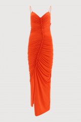 Drexcode - Orange fitted dress - Victoria Beckham - Rent - 1