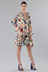 Drexcode - Short dress with colourful velvet inserts - Alice+Olivia - Sale - 5