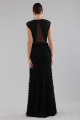 Drexcode - Black dress with embroidered skirt - Halston - Sale - 5