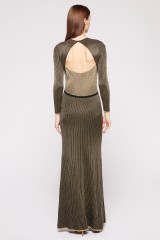 Drexcode - Long sleeve dress with golden textures - Vionnet - Rent - 3