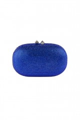 Drexcode - Clutch with electric blue microswarovski - Anna Cecere - Sale - 2