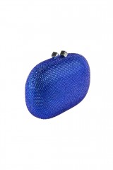 Drexcode - Clutch with electric blue microswarovski - Anna Cecere - Sale - 3