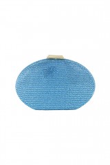 Drexcode - Oval clutch with blue swarovski - Anna Cecere - Rent - 1