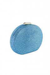 Drexcode - Oval clutch with blue swarovski - Anna Cecere - Rent - 3
