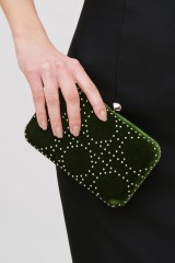 Drexcode - Green clutch with studs - Anna Cecere - Sale - 1