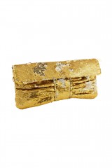 Drexcode - Gold sequined bow clutch - Anna Cecere - Rent - 2