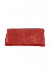 Drexcode - Orange velvet clutch - Anna Cecere - Sale - 2