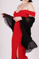 Drexcode - Black stole - Alberta Ferretti - Rent - 1