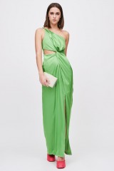 Drexcode - One shoulder green dress - Amur - Rent - 3
