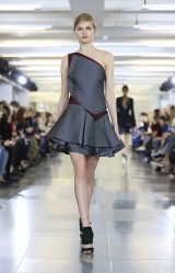 Drexcode - Two-tone sleeveless dress with rouches - Antonio Berardi - Rent - 4