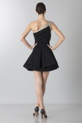 Drexcode - Two-tone sleeveless dress with rouches - Antonio Berardi - Rent - 2