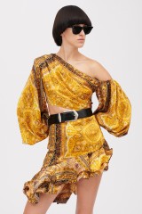 Drexcode - Mini abito giallo con stampa beduina - Bronx and Banco - Sale - 1