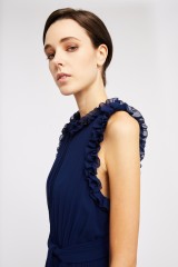 Drexcode - Long blue dress - Badgley Mischka - Sale - 2
