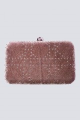 Drexcode - Caramel clutch with studs  - Anna Cecere - Rent - 2