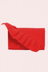 Drexcode - Red clutch with ruffles - Chiara Boni - Rent - 2