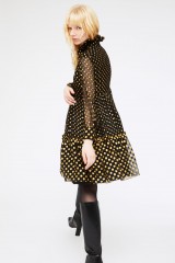 Drexcode - Gold polka dot dress - Celine - Rent - 5