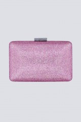 Drexcode - Pink flat clutch with rhinestones - Anna Cecere - Rent - 2