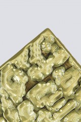Drexcode - Golden textured clutch - Anna Cecere - Sale - 3