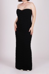 Drexcode - Black bustier dress - Carmen Marc Valvo - Rent - 2