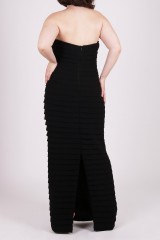 Drexcode - Black bustier dress - Carmen Marc Valvo - Rent - 6