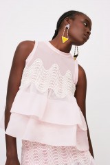 Drexcode - Pink organza top - Cynthia Rowley - Rent - 1
