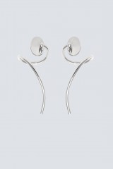 Drexcode - Small silver geometric earrings - Noshi - Sale - 1