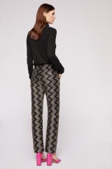 Drexcode - Alcoolique high-waisted trousers with geometric pattern - Alcoolique - Rent - 3