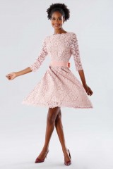 Drexcode - Pink lace dress with removable belt - Daphne - Rent - 5