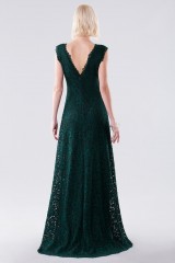 Drexcode - Green lace dress with drapery - Daphne - Sale - 3