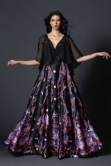 Drexcode - Black silk dress with brocade print - Tube Gallery - Sale - 10