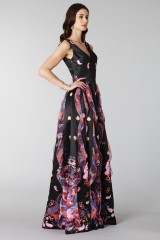 Drexcode - Black silk dress with brocade print - Tube Gallery - Sale - 5