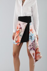 Drexcode - Asymmetric skirt with print - Fausto Puglisi - Sale - 2