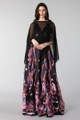 Drexcode - Black silk dress with brocade print - Tube Gallery - Sale - 9