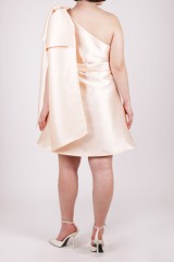 Drexcode - Short salmon one-shoulder dress - Doris S. - Rent - 6