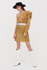 Drexcode - Gold one shoulder short dress - Drexcode - Sale - 3