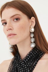 Drexcode - Earrings in silver sequins  - Shourouk - Sale - 1