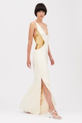 Drexcode - Long dress with gold detail - Genny - Rent - 3
