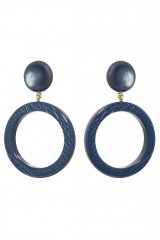 Drexcode - Blue hoop earrings - Sharra Pagano - Rent - 2