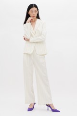 Drexcode - White striped suit - Giuliette Brown - Sale - 1