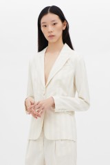 Drexcode - White striped suit - Giuliette Brown - Sale - 2
