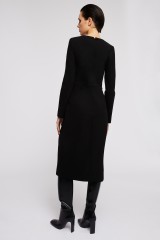 Drexcode - Black sheath dress with slit - Gucci - Rent - 4