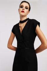 Drexcode - Black sheath dress with neckline - Gucci - Rent - 2