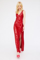 Drexcode - Long red dress - Halston - Sale - 2