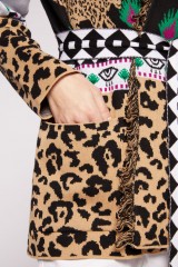 Drexcode - White cardigan with animal print - Hayley Menzies - Sale - 4