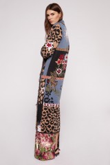 Drexcode - Blue duster coat with animal print, - Hayley Menzies - Rent - 5